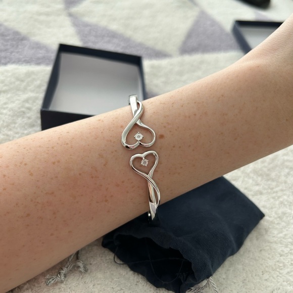 Always My Daughter Engraved Diamond Bracelet - Picture 6 of 6